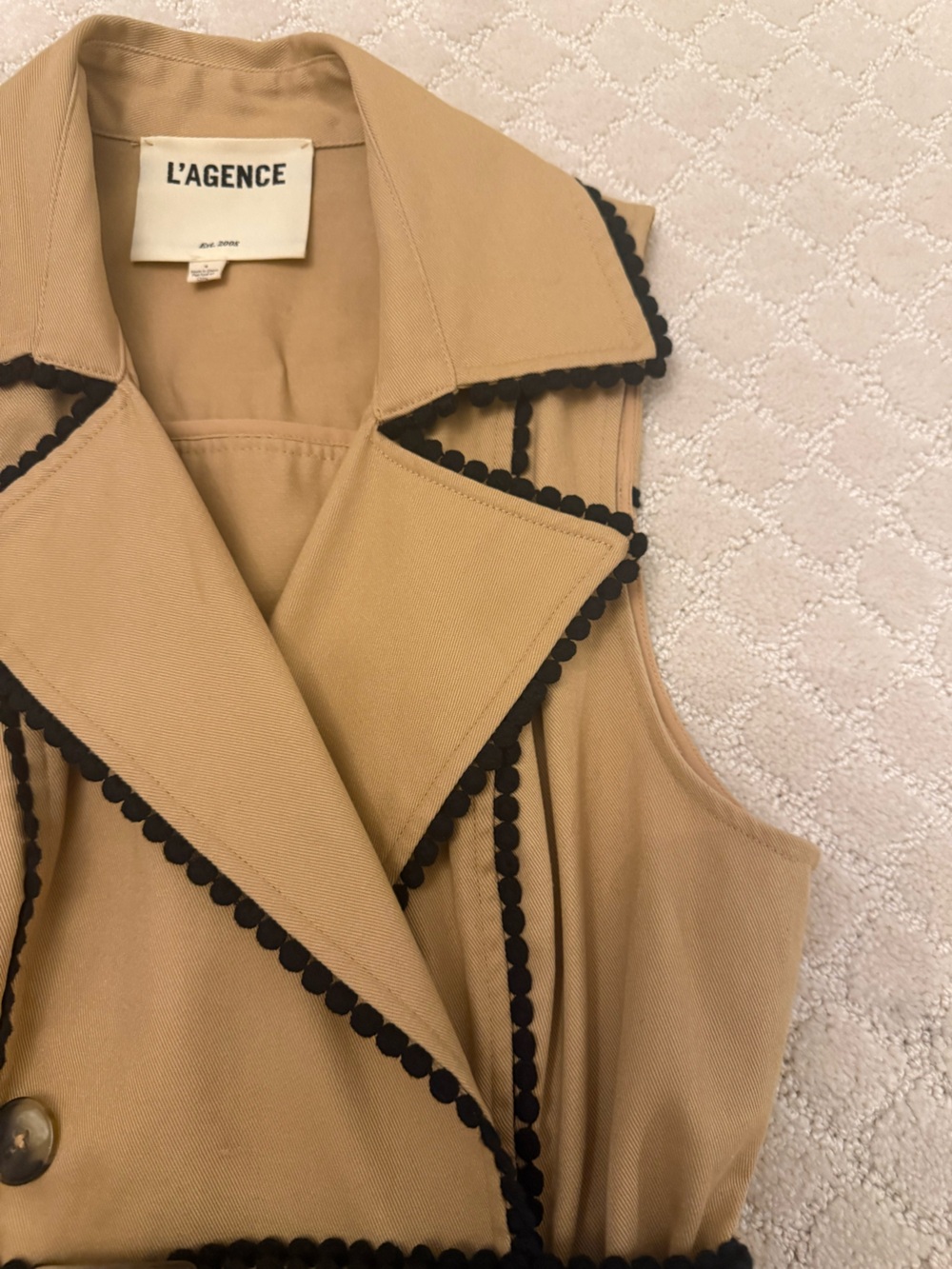 L'AGENCE Hale Trench mini dress - Picture 7 of 16